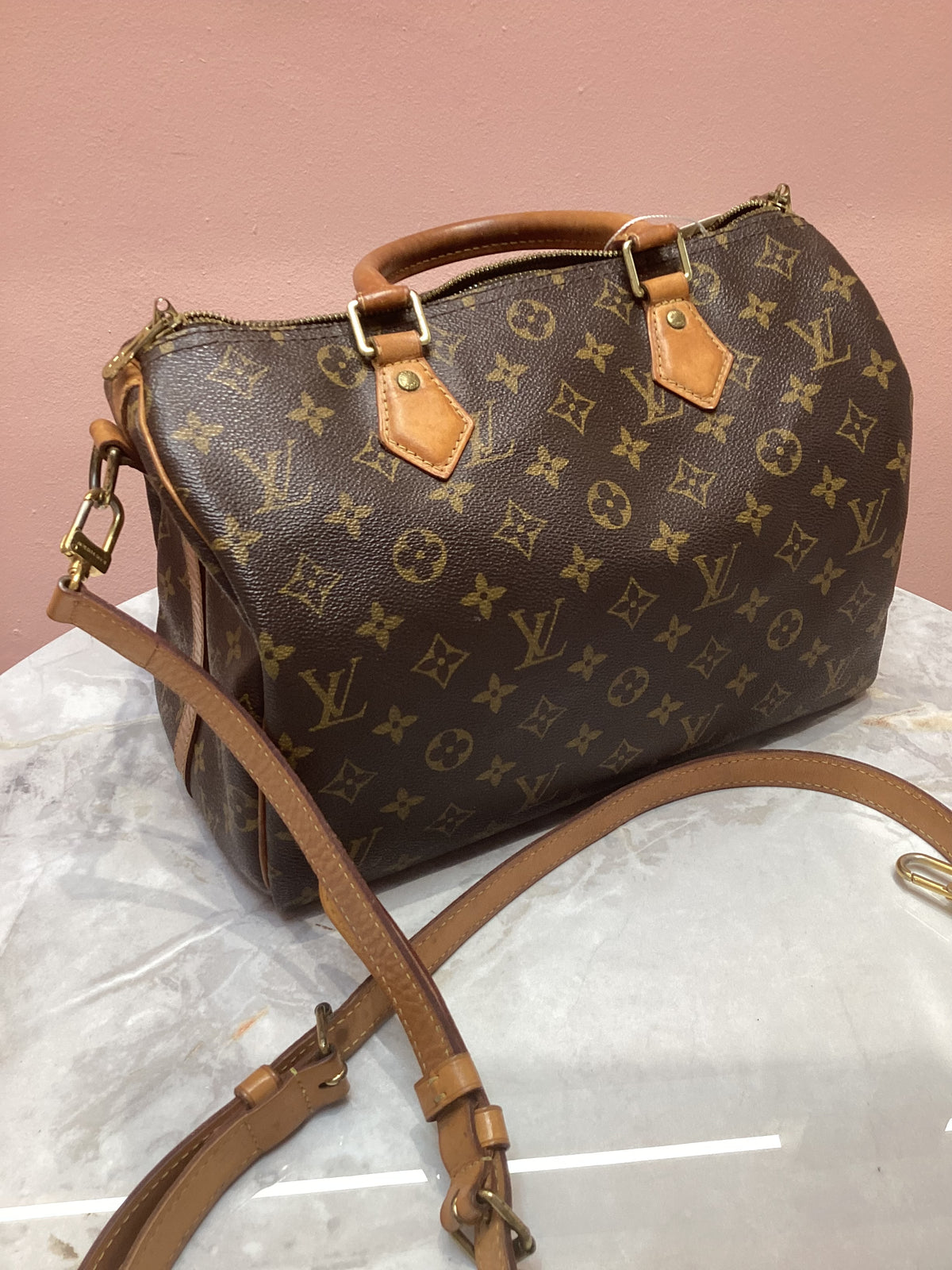 Louis Vuitton Speedy Bandouliere 30 Monogram Crossbody Bag