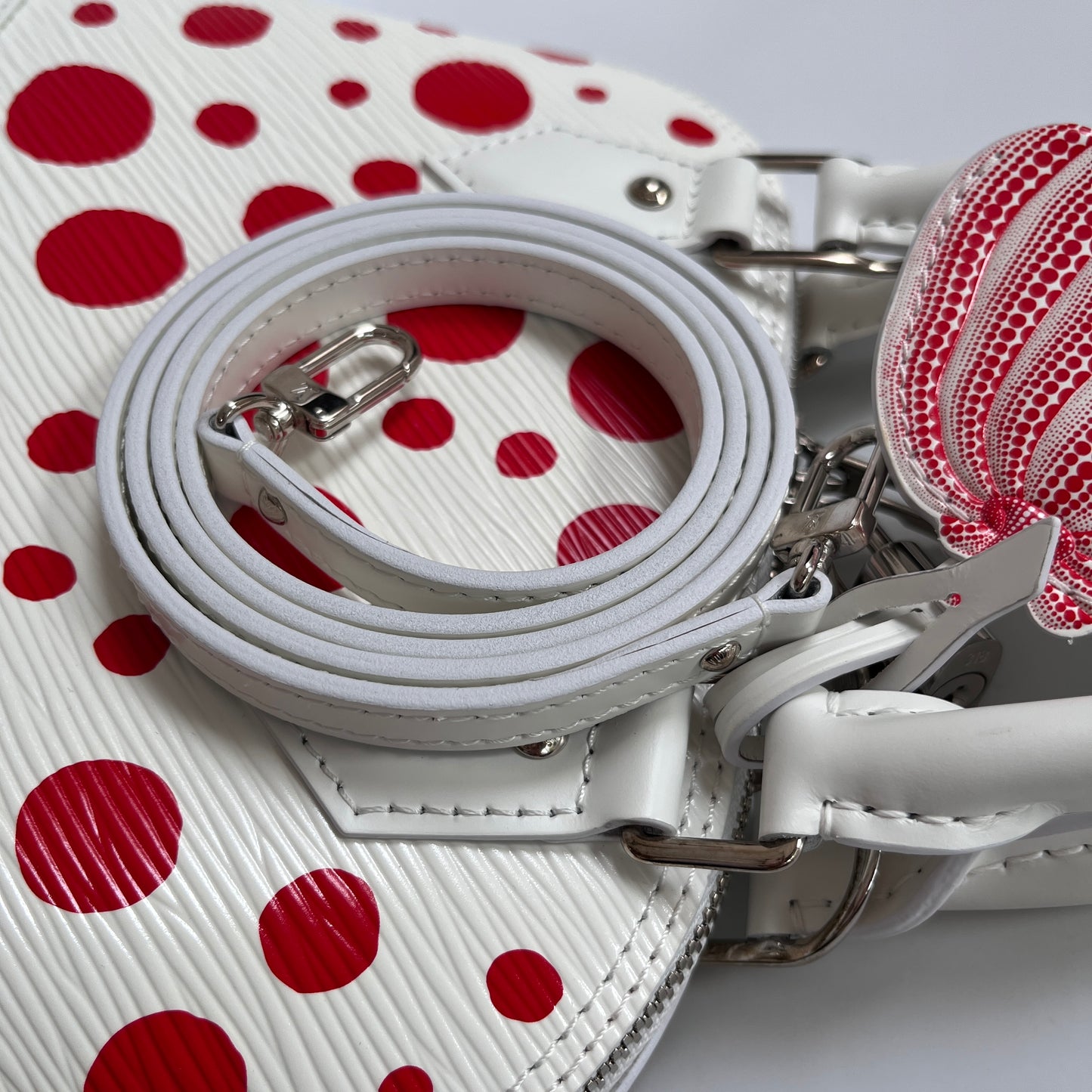 Louis Vuitton x Yayoi Kusama White Alma BB Epi