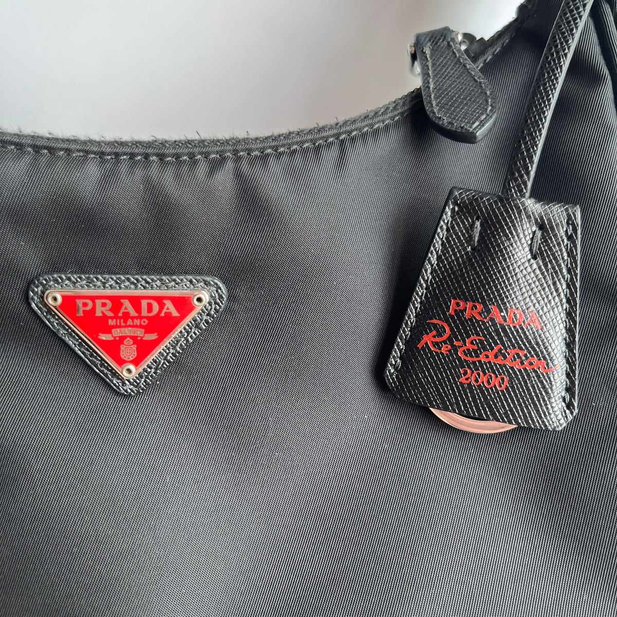 Prada Black Re-Edition 2000 Re-nylon Shoulder Bag