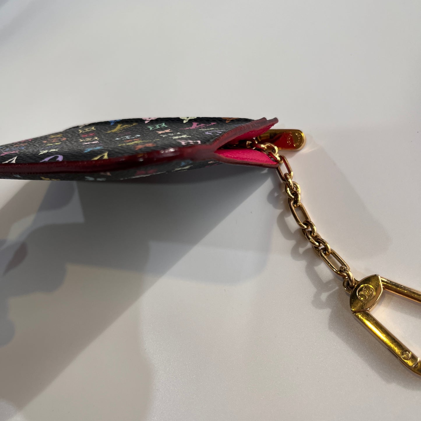 Louis Vuitton x Takashi Murakami Black Multicolor Cles Coin Purse