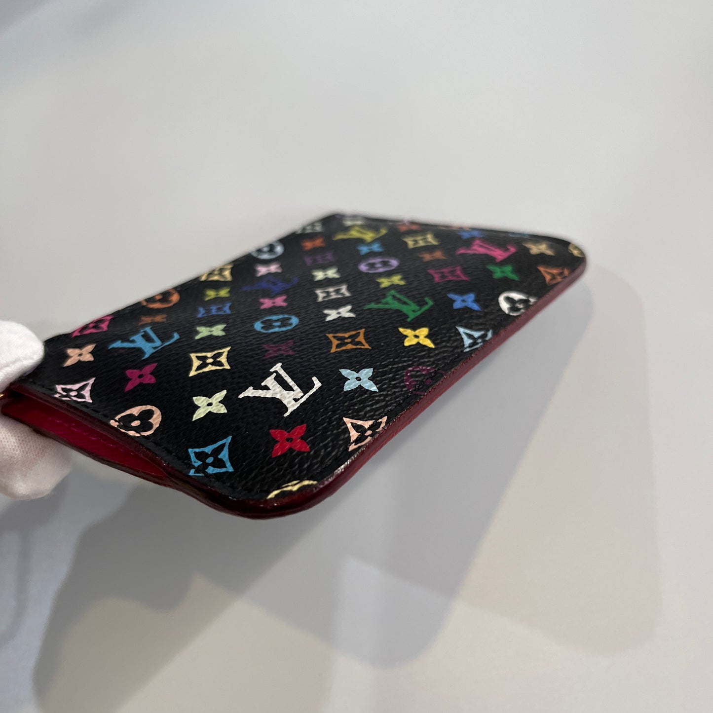Louis Vuitton x Takashi Murakami Black Multicolor Cles Coin Purse