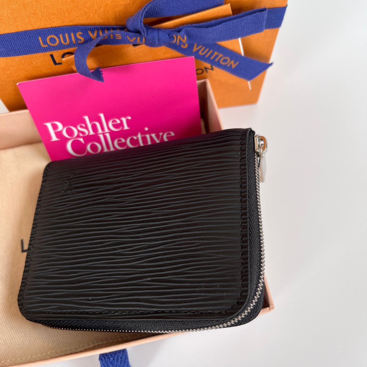 Louis Vuitton Black Epi Zippy Coin Purse
