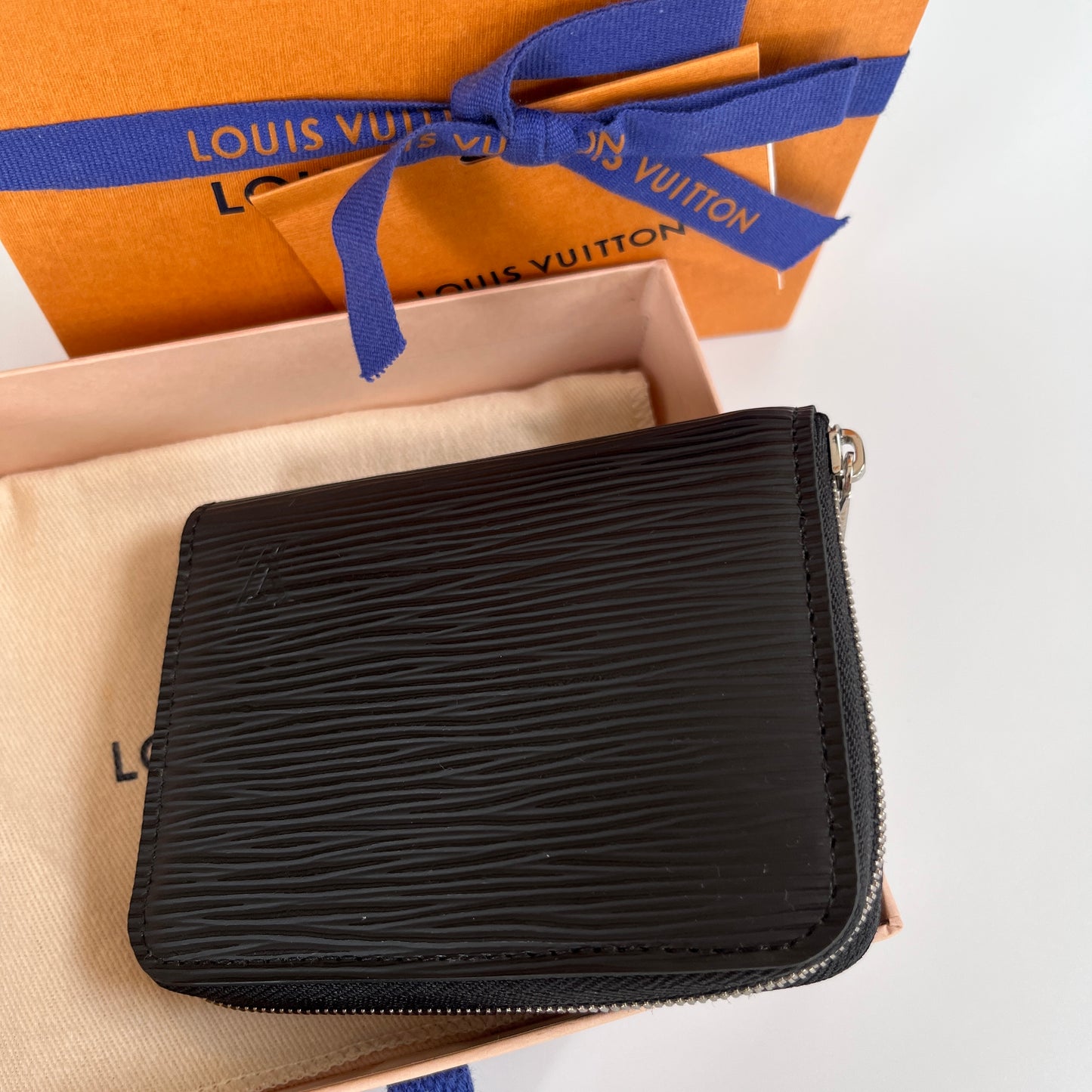 Louis Vuitton Black Epi Zippy Coin Purse