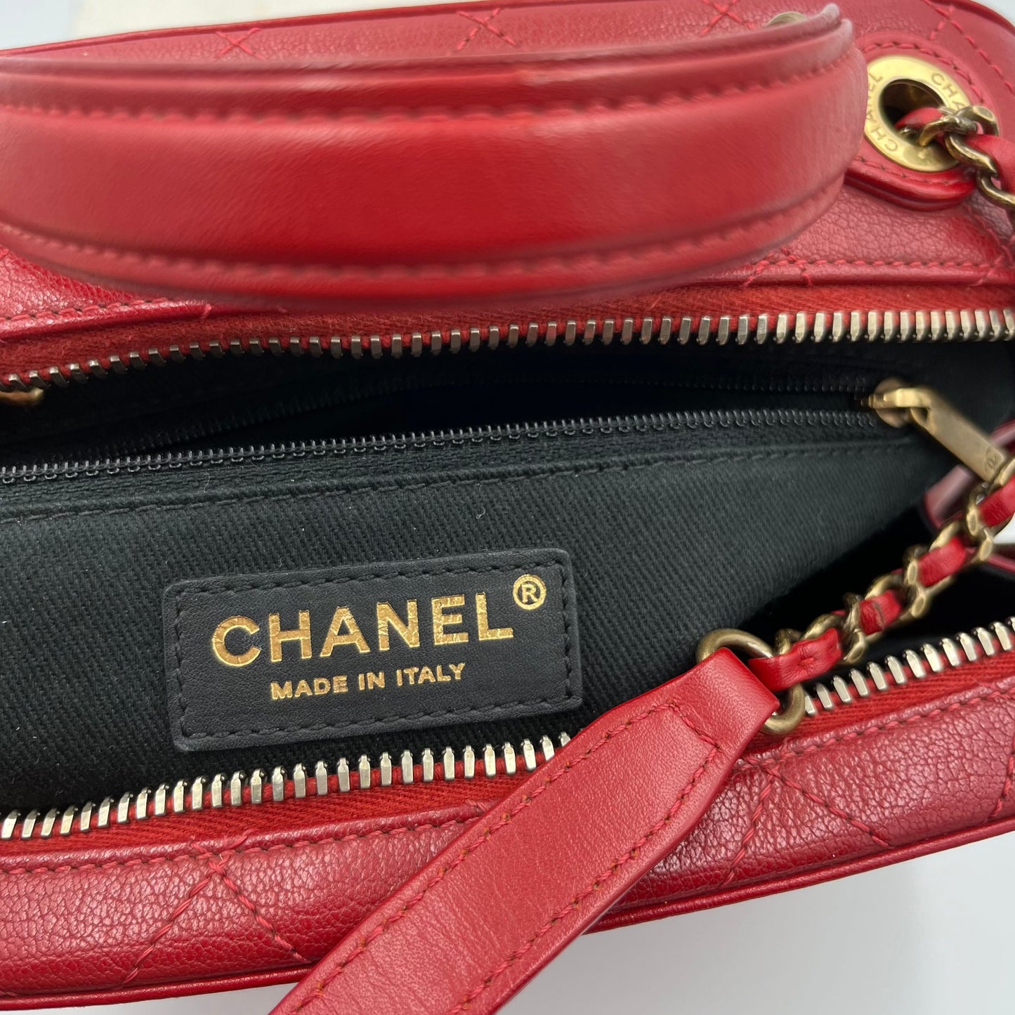 Chanel Red Coco Curve Vanity Crossbody Bag