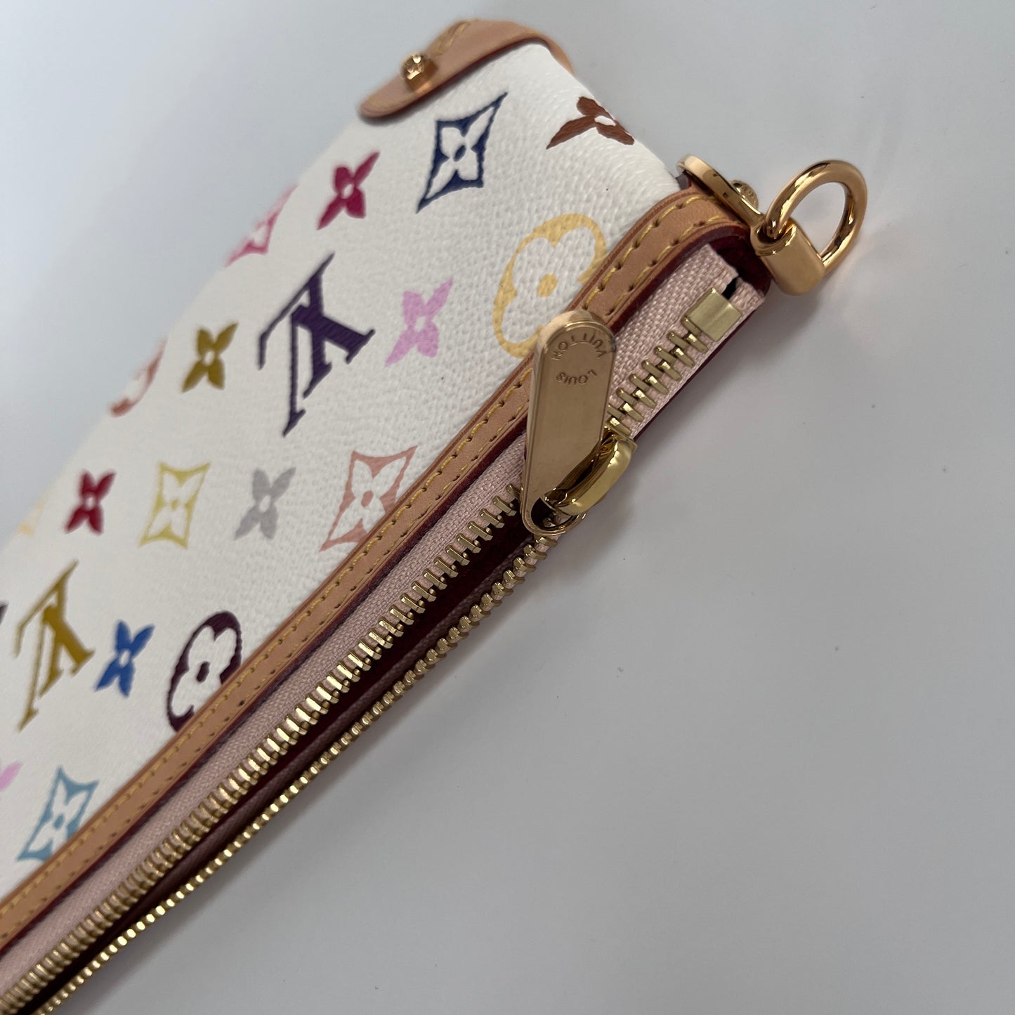 Louis Vuitton x Takashi Murakami Milla MM White Multicolor Clutch