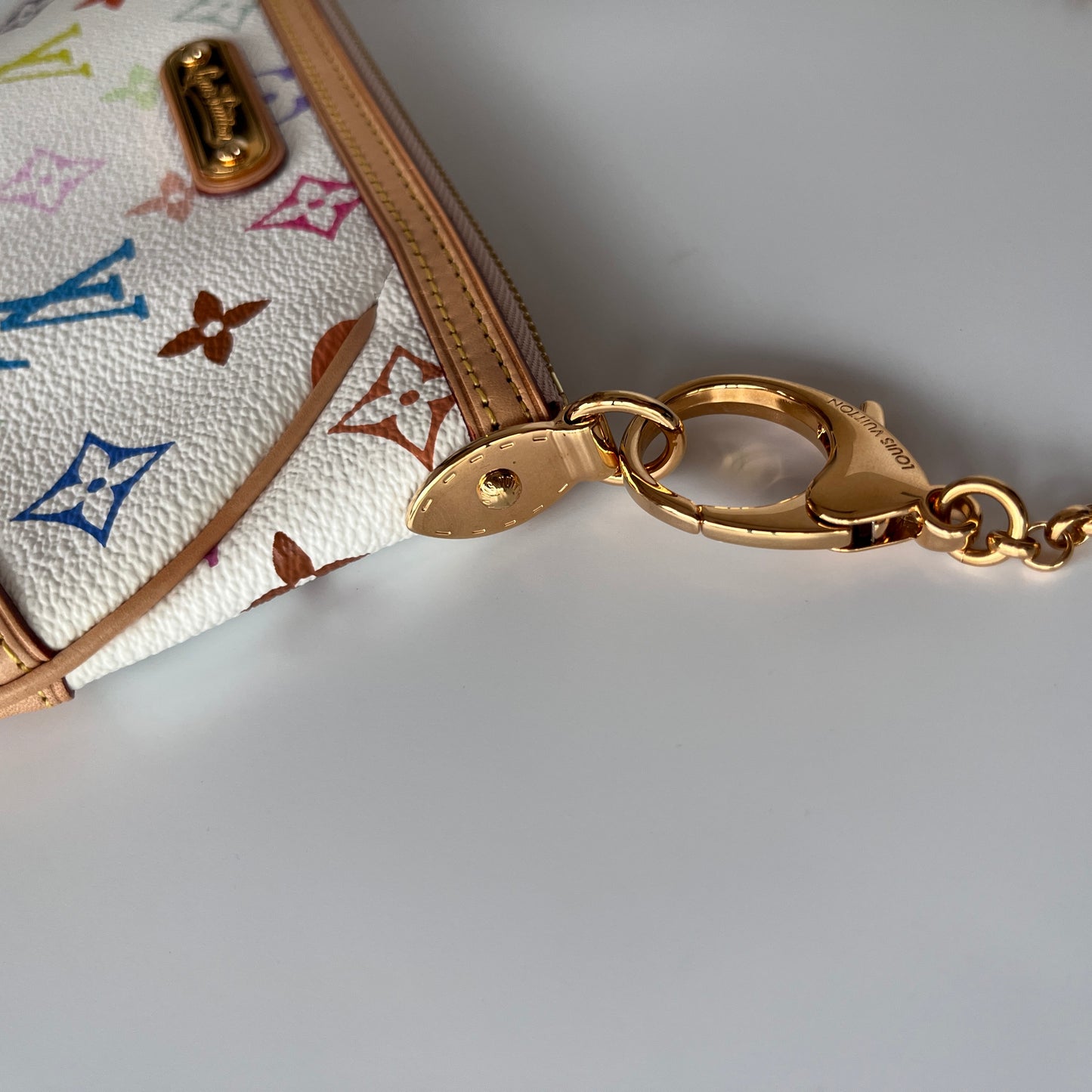 Louis Vuitton x Takashi Murakami Milla MM White Multicolor Clutch