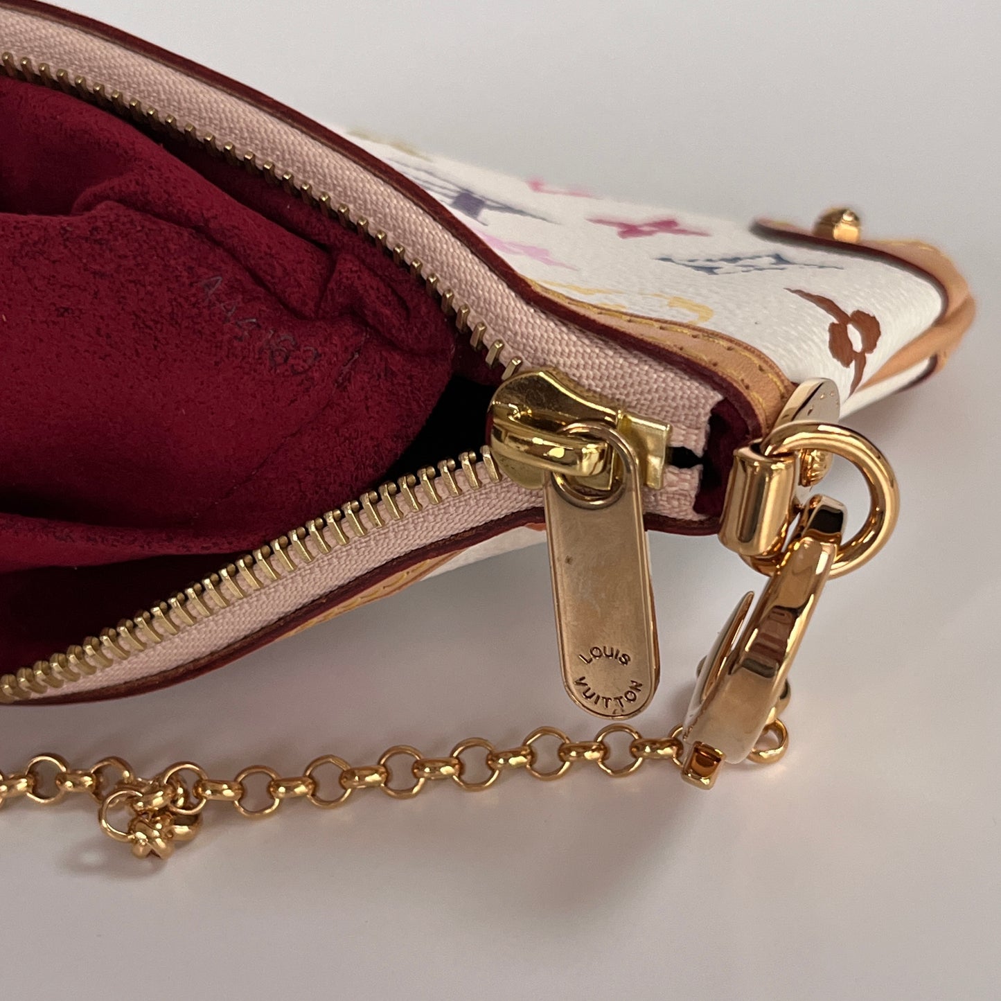 Louis Vuitton x Takashi Murakami Milla MM White Multicolor Clutch