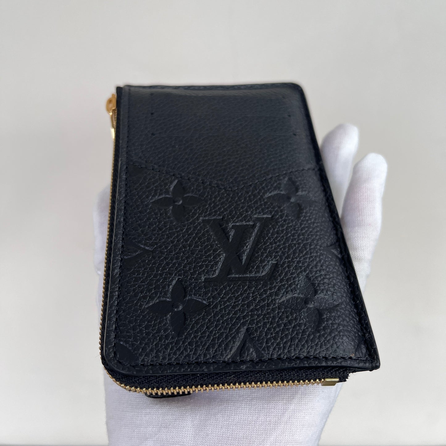 Louis Vuitton Black Empreint Recto Verso Card Holder