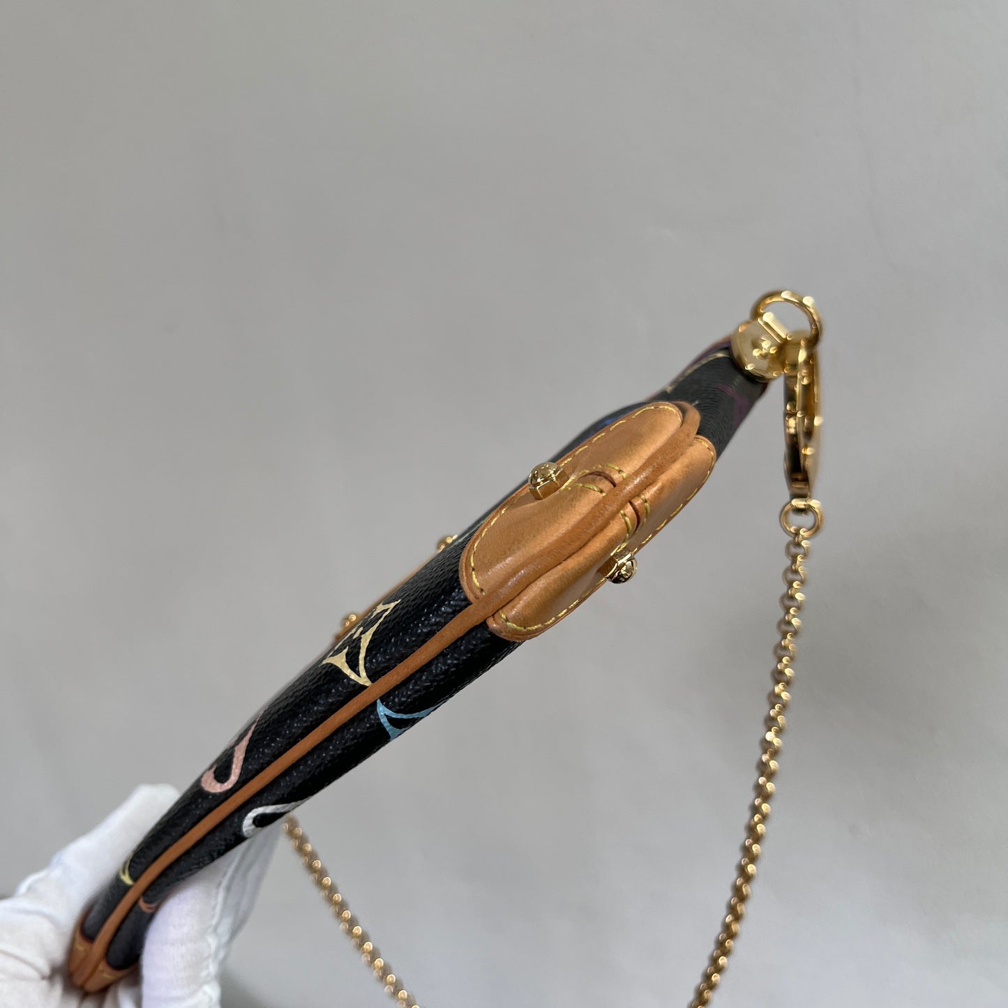 Louis Vuitton x Takashi Murakami Milla MM Black Multicolor