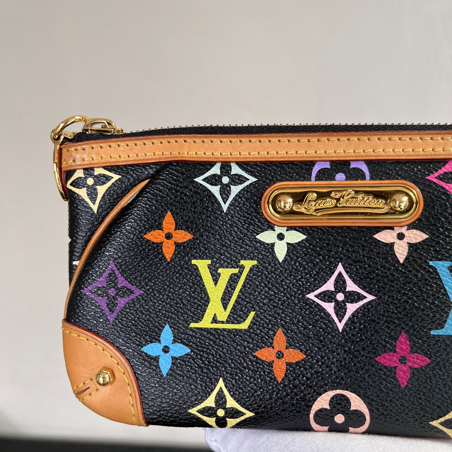Louis Vuitton x Takashi Murakami Milla MM Black Multicolor