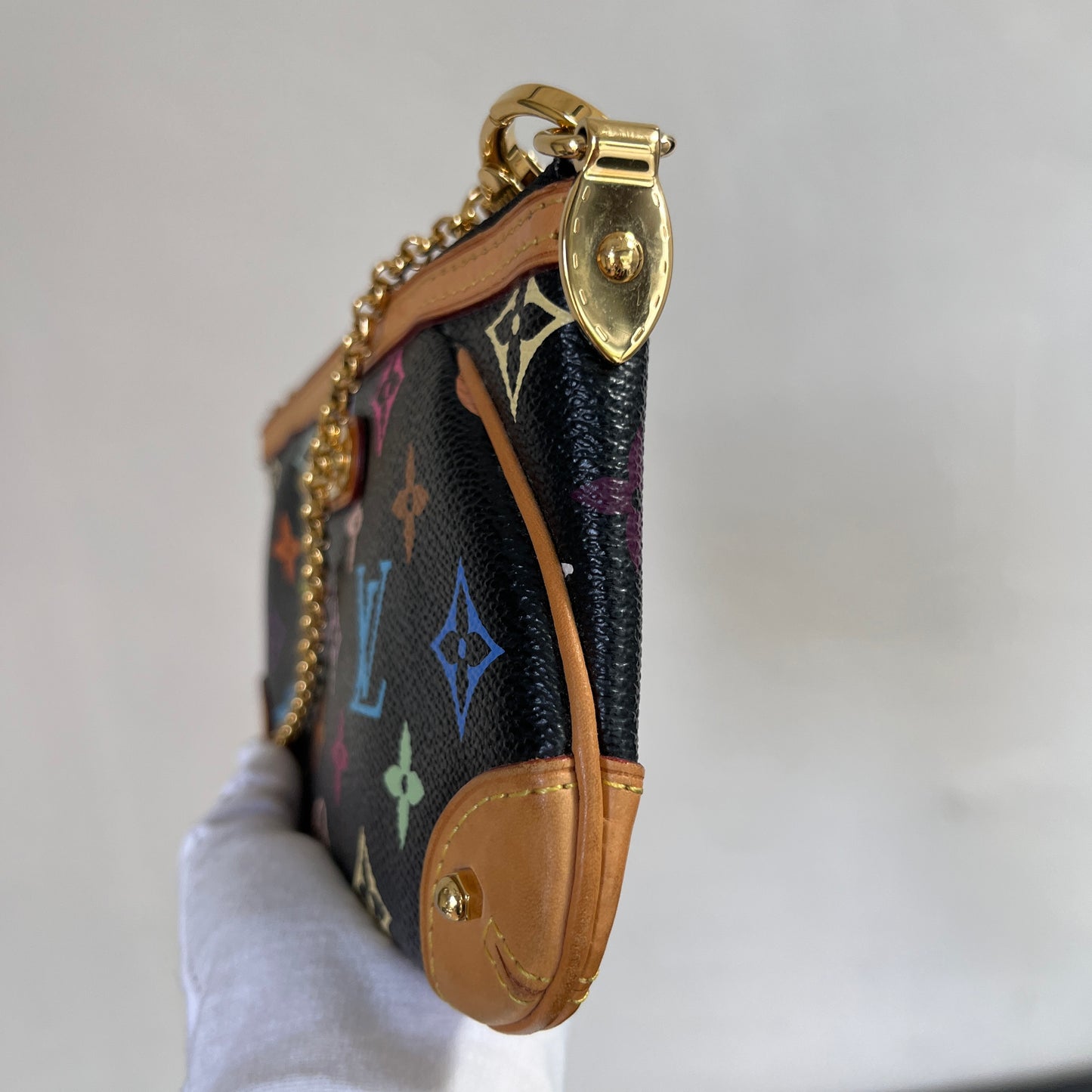 Louis Vuitton x Takashi Murakami Milla MM Black Multicolor