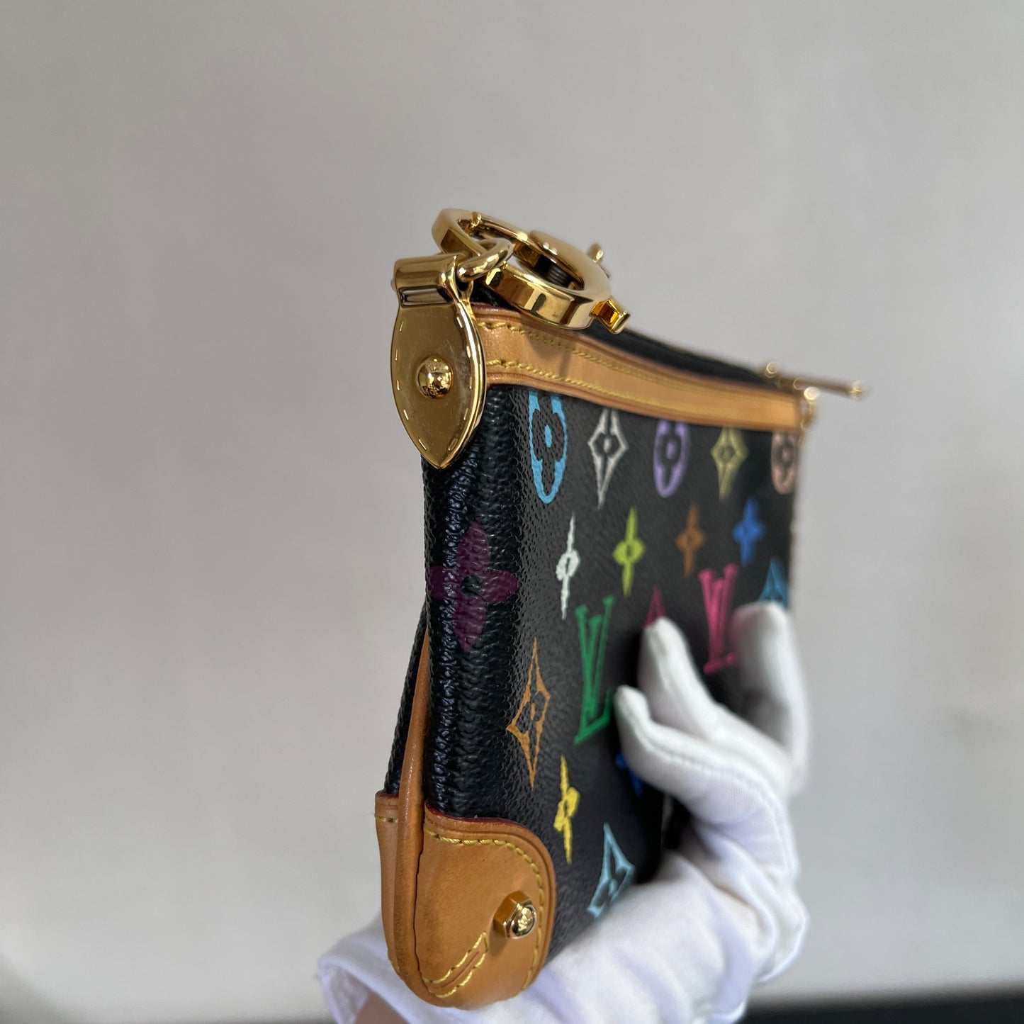 Louis Vuitton x Takashi Murakami Milla MM Black Multicolor