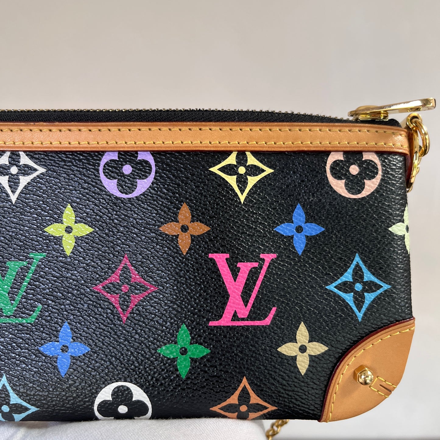 Louis Vuitton x Takashi Murakami Milla MM Black Multicolor