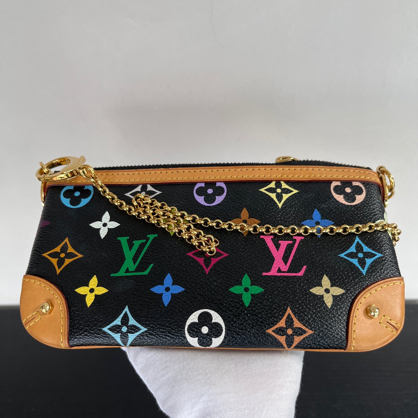 Louis Vuitton x Takashi Murakami Milla MM Black Multicolor