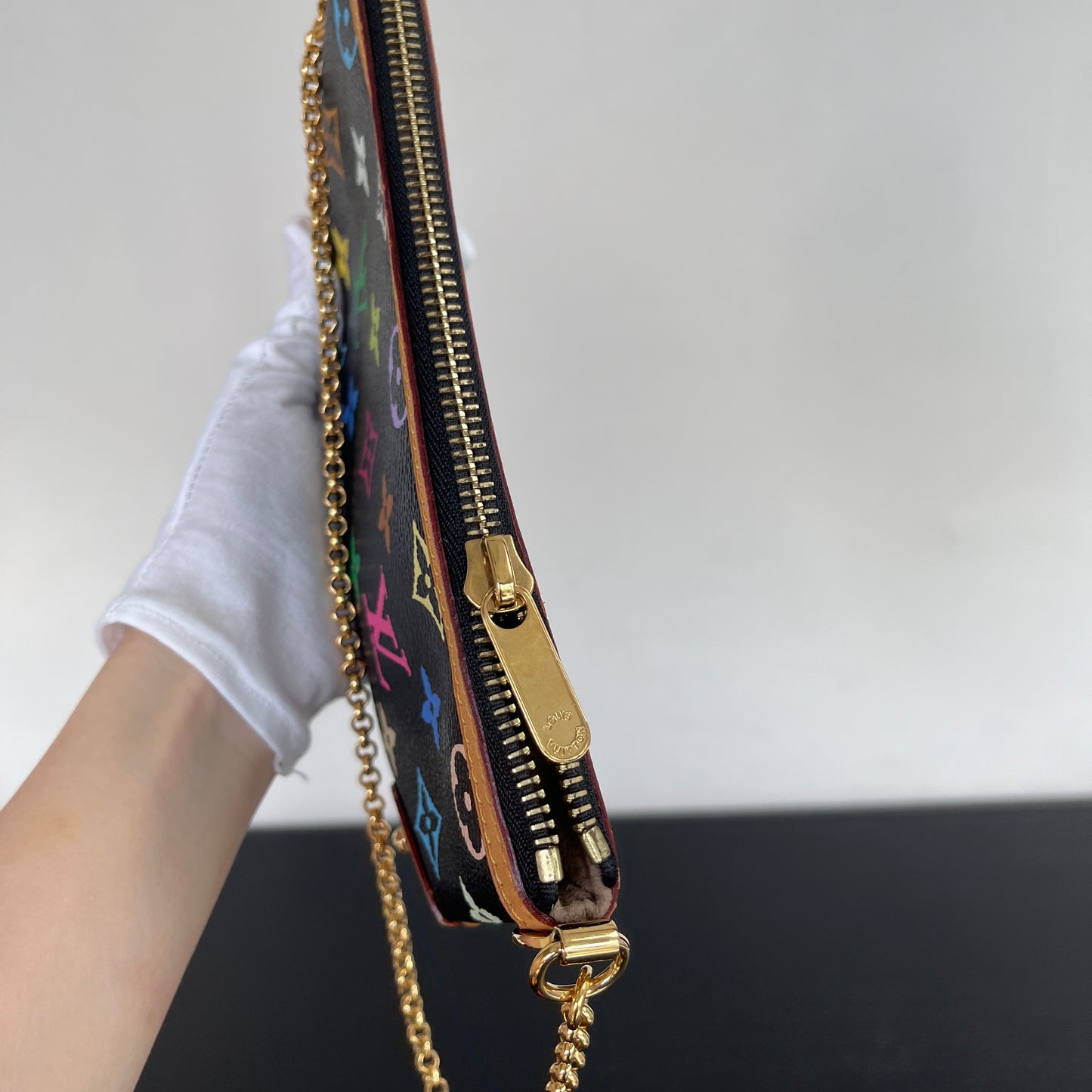 Louis Vuitton x Takashi Murakami Milla MM Black Multicolor