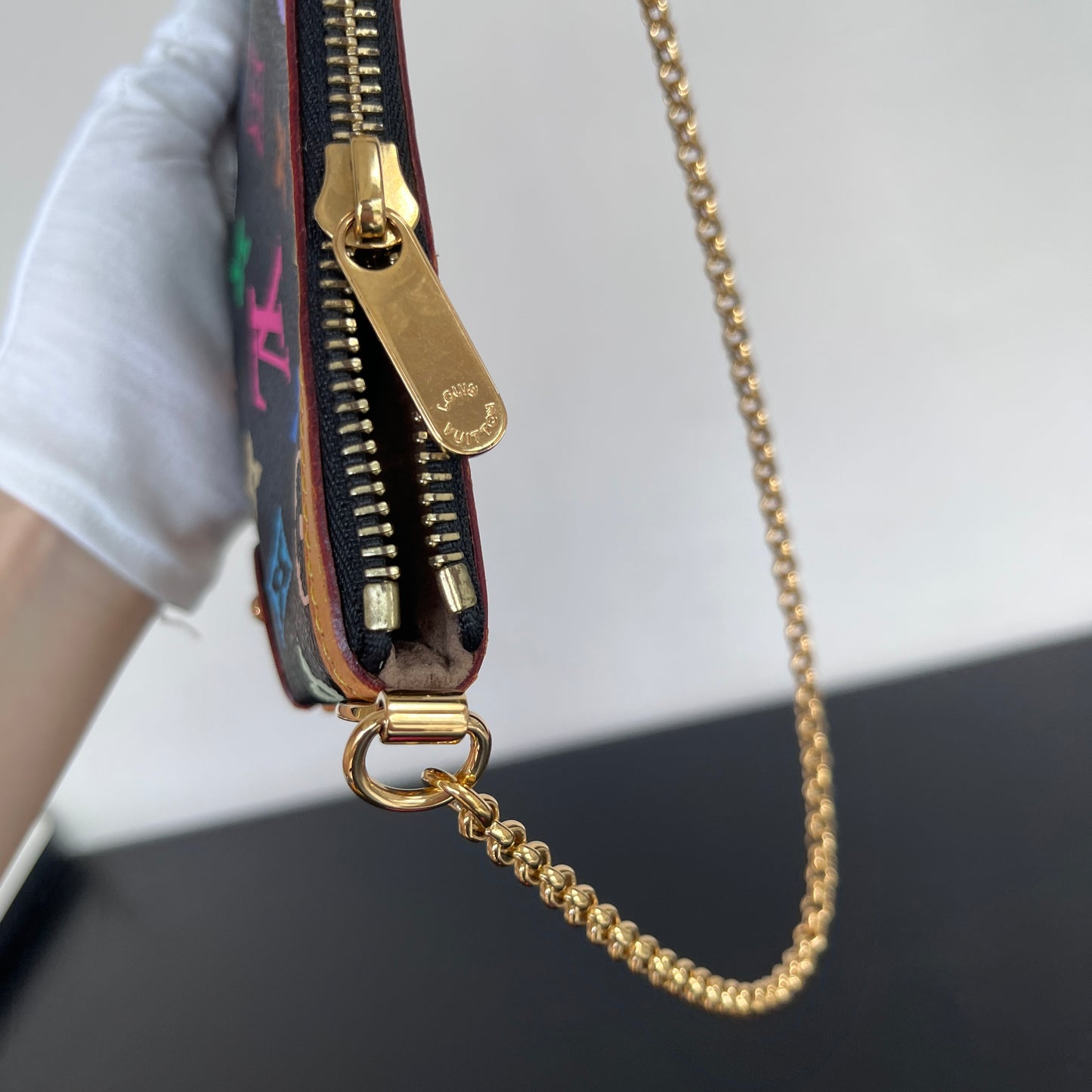 Louis Vuitton x Takashi Murakami Milla MM Black Multicolor