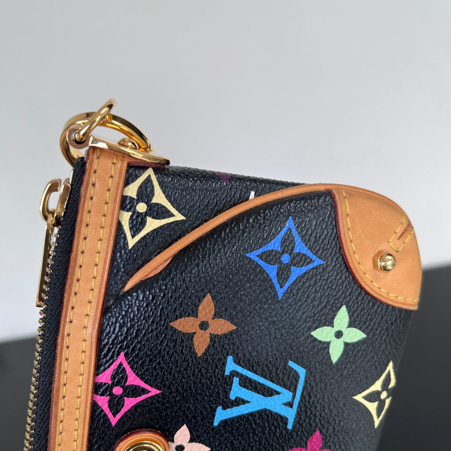 Louis Vuitton x Takashi Murakami Milla MM Black Multicolor