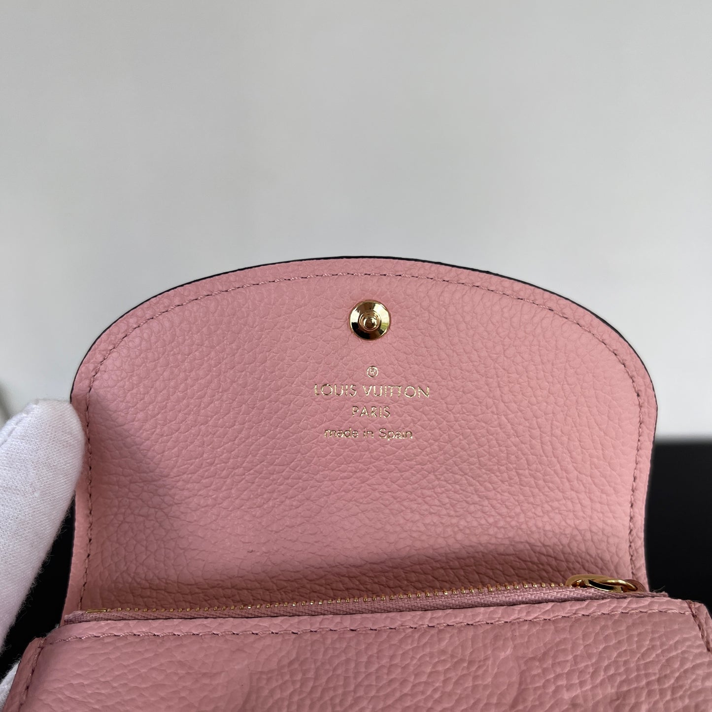 Louis Vuitton Rosalie Pink Empreinte Leather Coin Purse