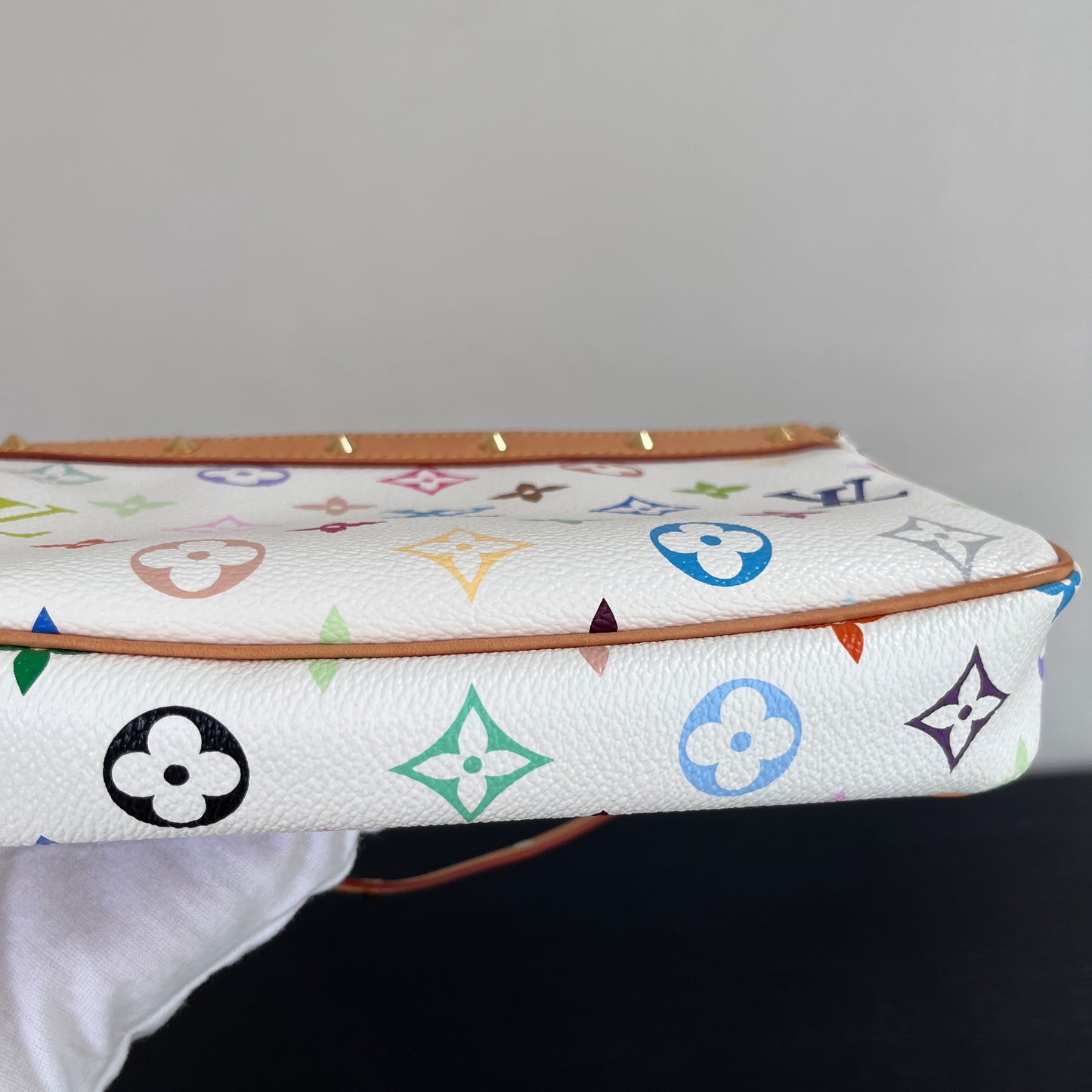 Louis Vuitton x Takashi Murakami White Multicolor Pochette