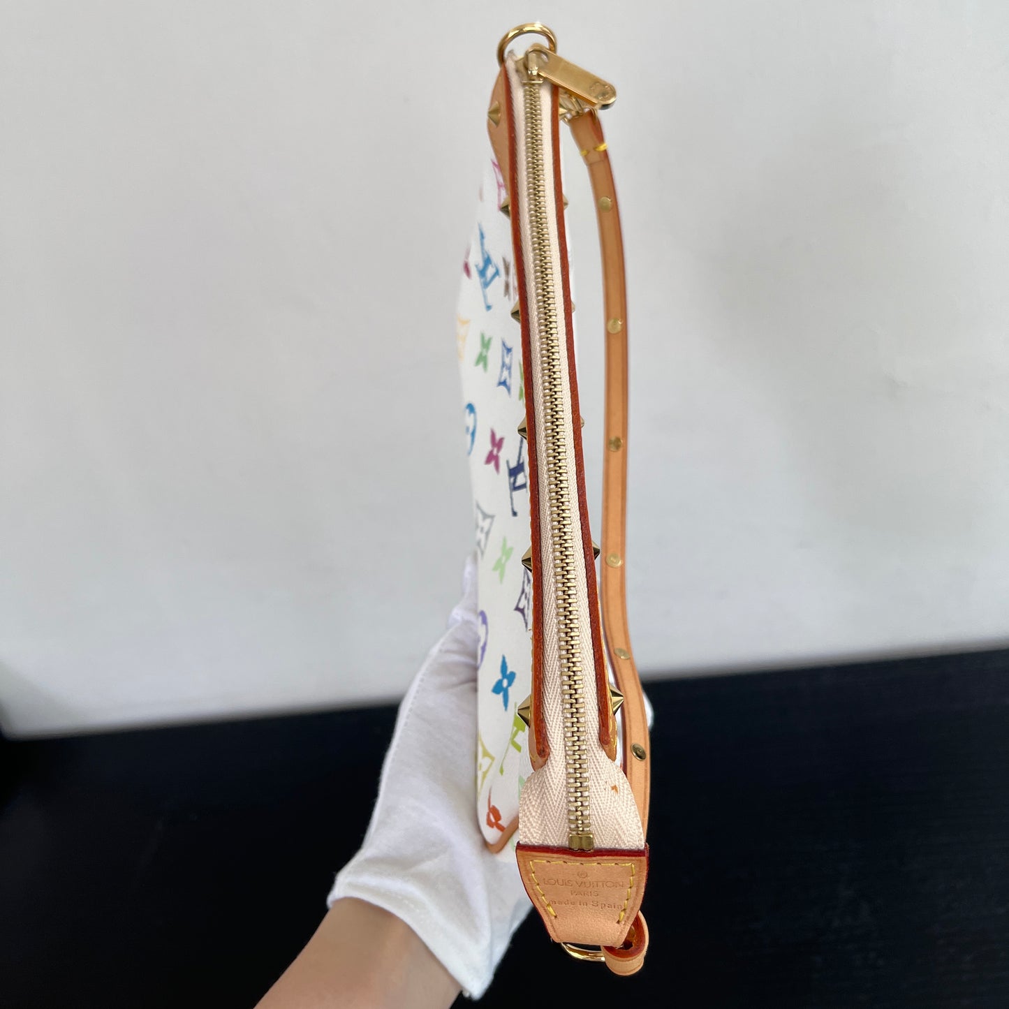 Louis Vuitton x Takashi Murakami White Multicolor Pochette