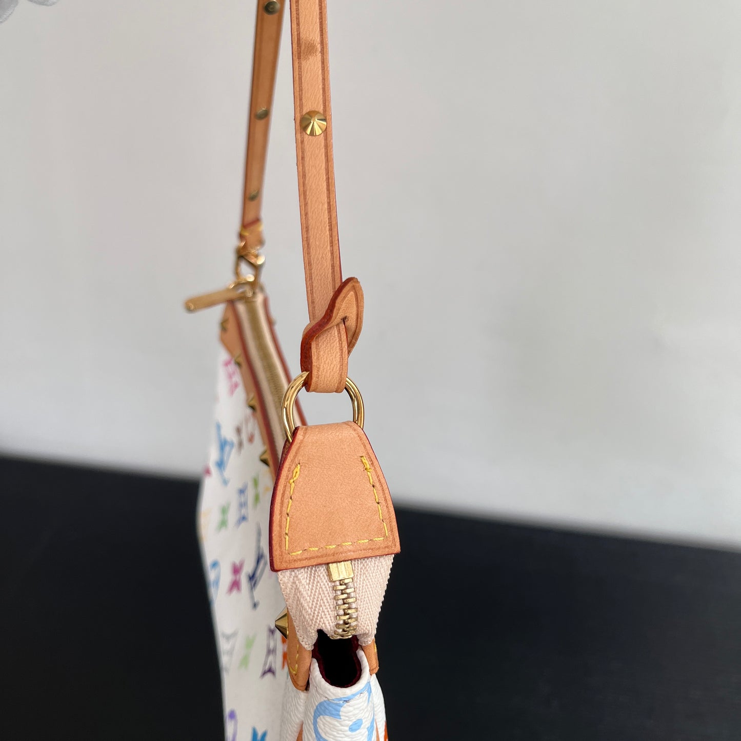 Louis Vuitton x Takashi Murakami White Multicolor Pochette