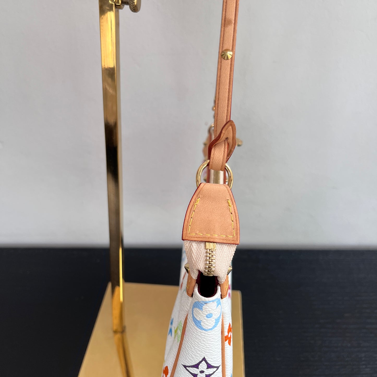Louis Vuitton x Takashi Murakami White Multicolor Pochette