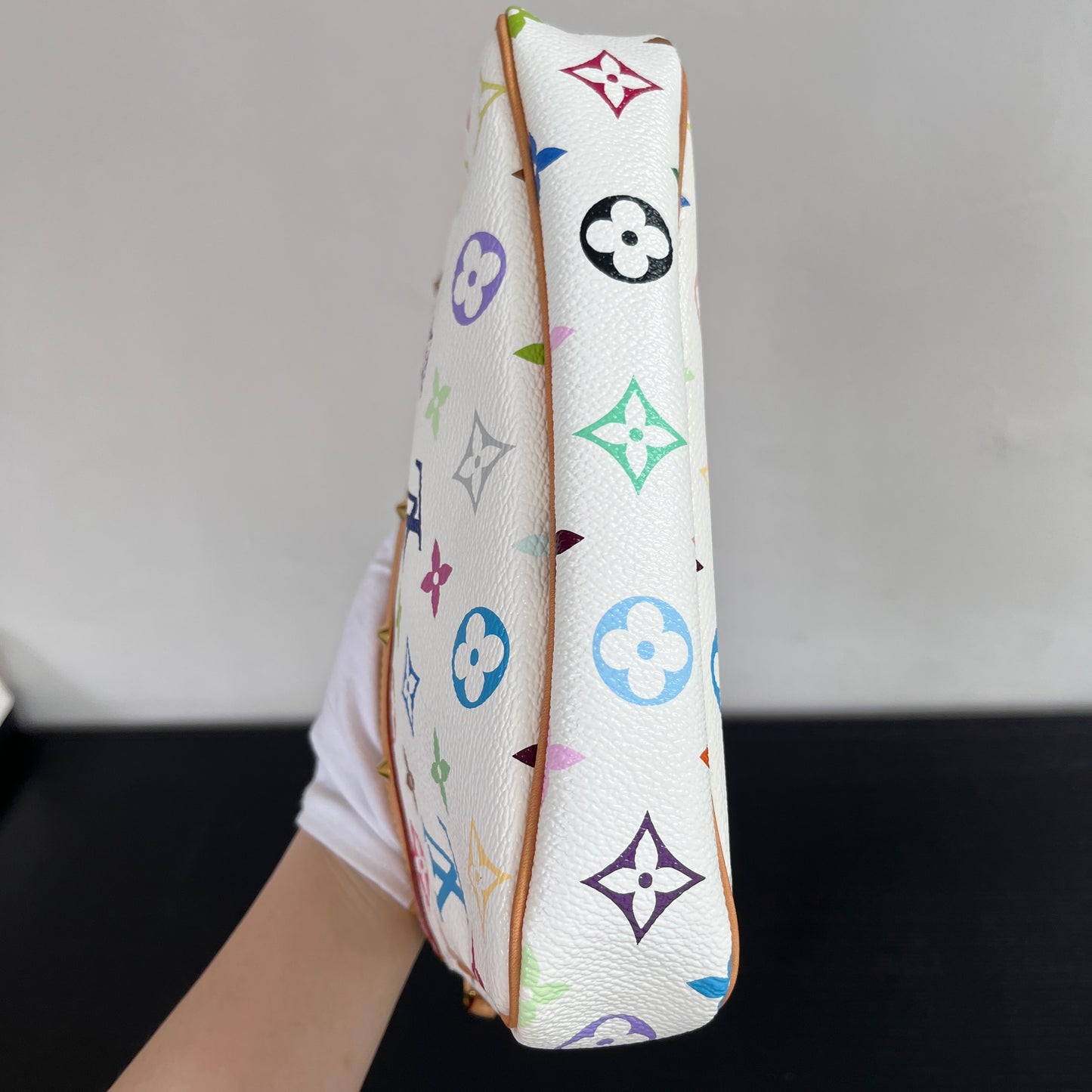 Louis Vuitton x Takashi Murakami White Multicolor Pochette