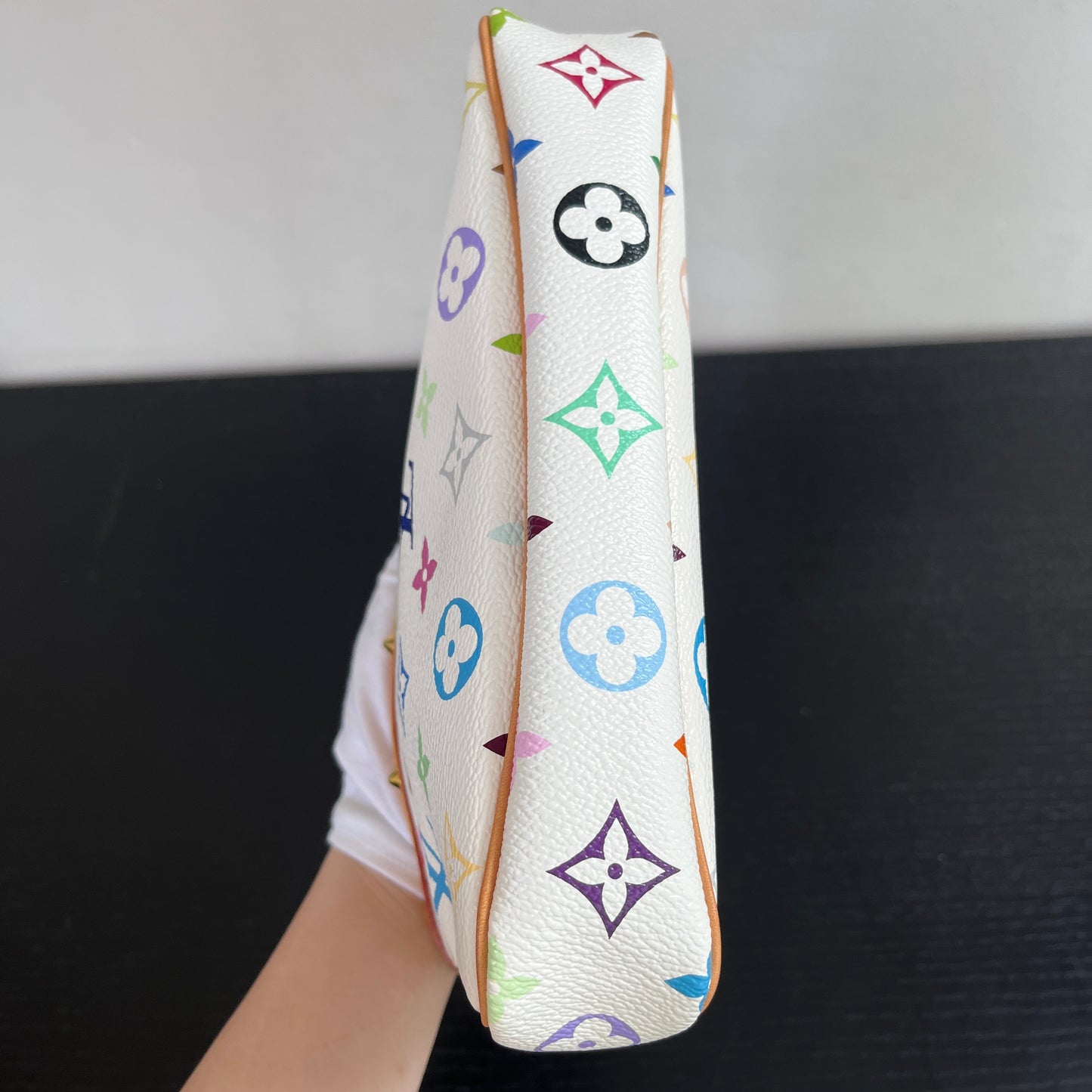 Louis Vuitton x Takashi Murakami White Multicolor Pochette