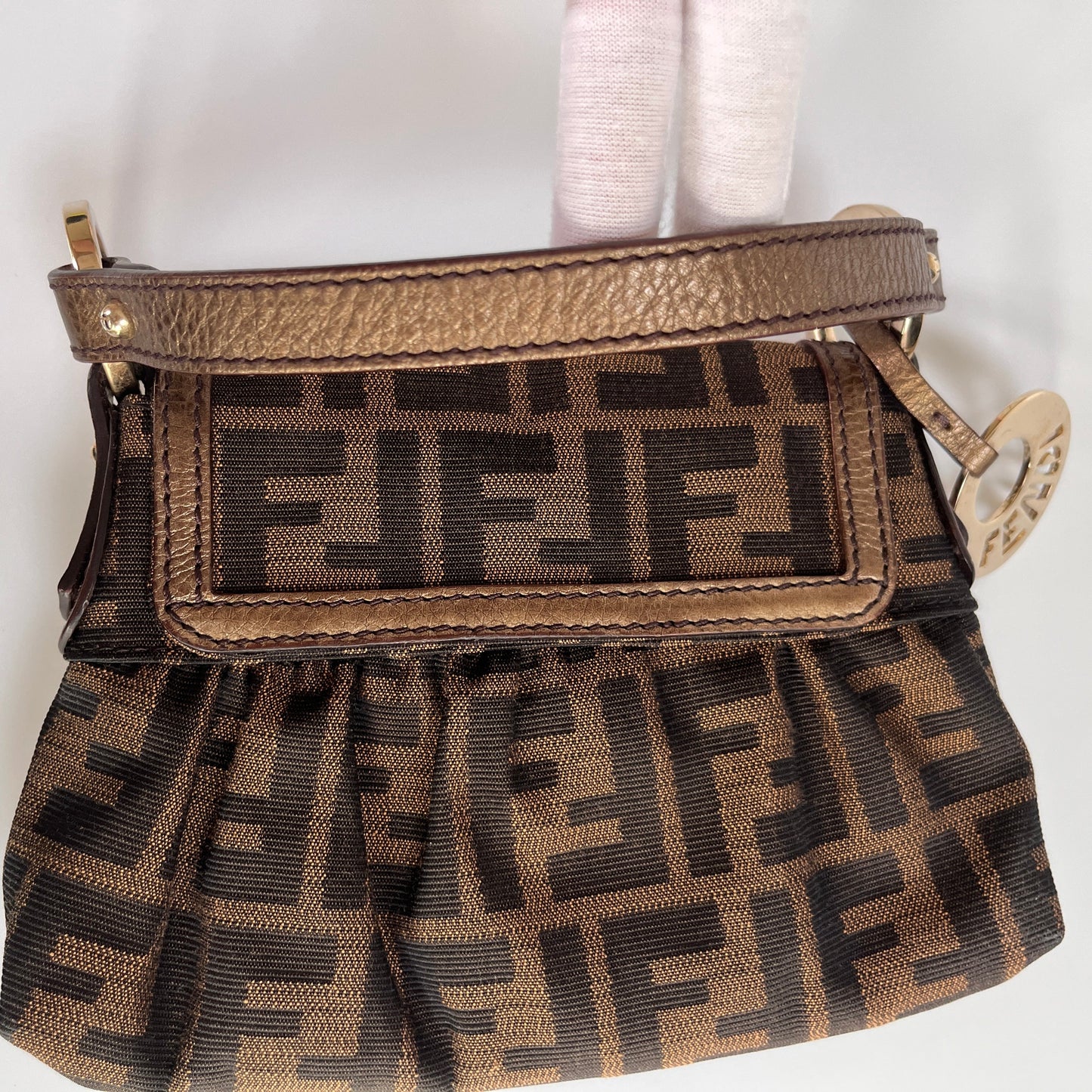 Fendi FF Zucca Mini Chef Handbag