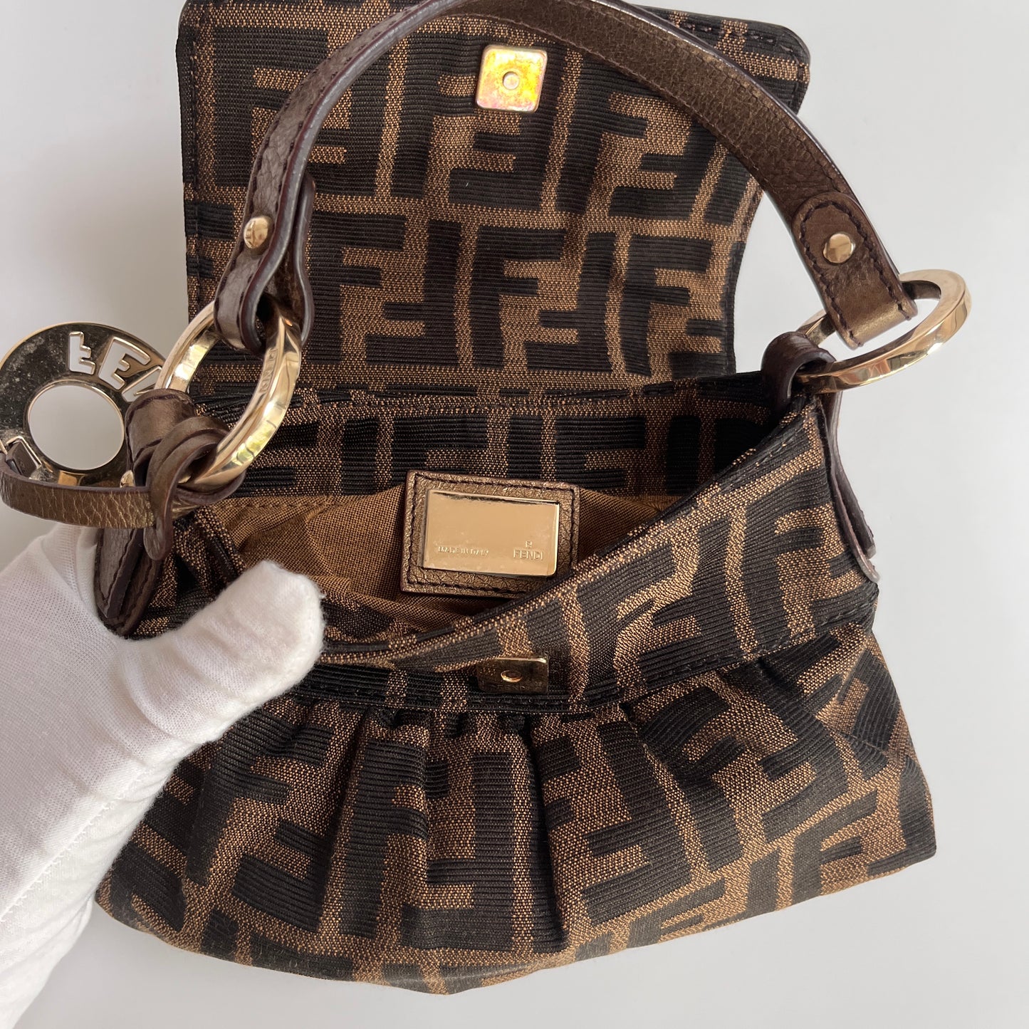 Fendi FF Zucca Mini Chef Handbag