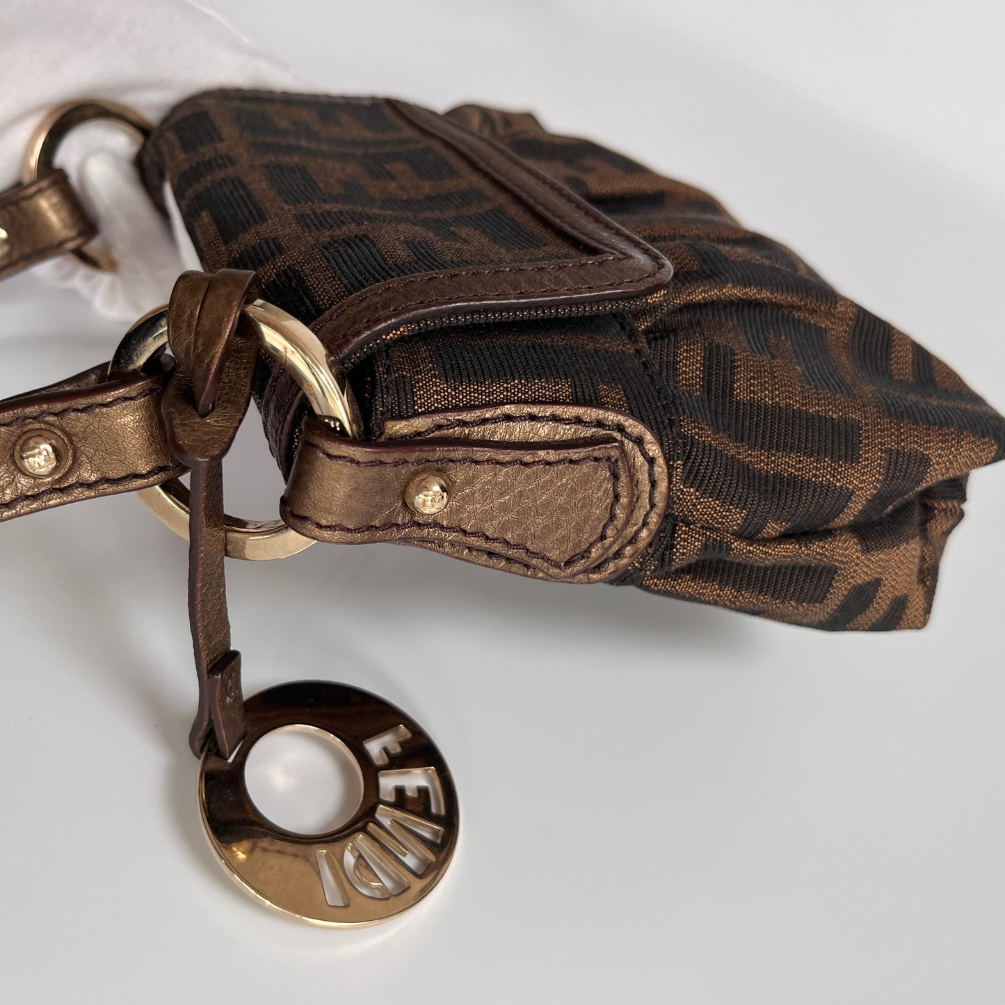 Fendi FF Zucca Mini Chef Handbag