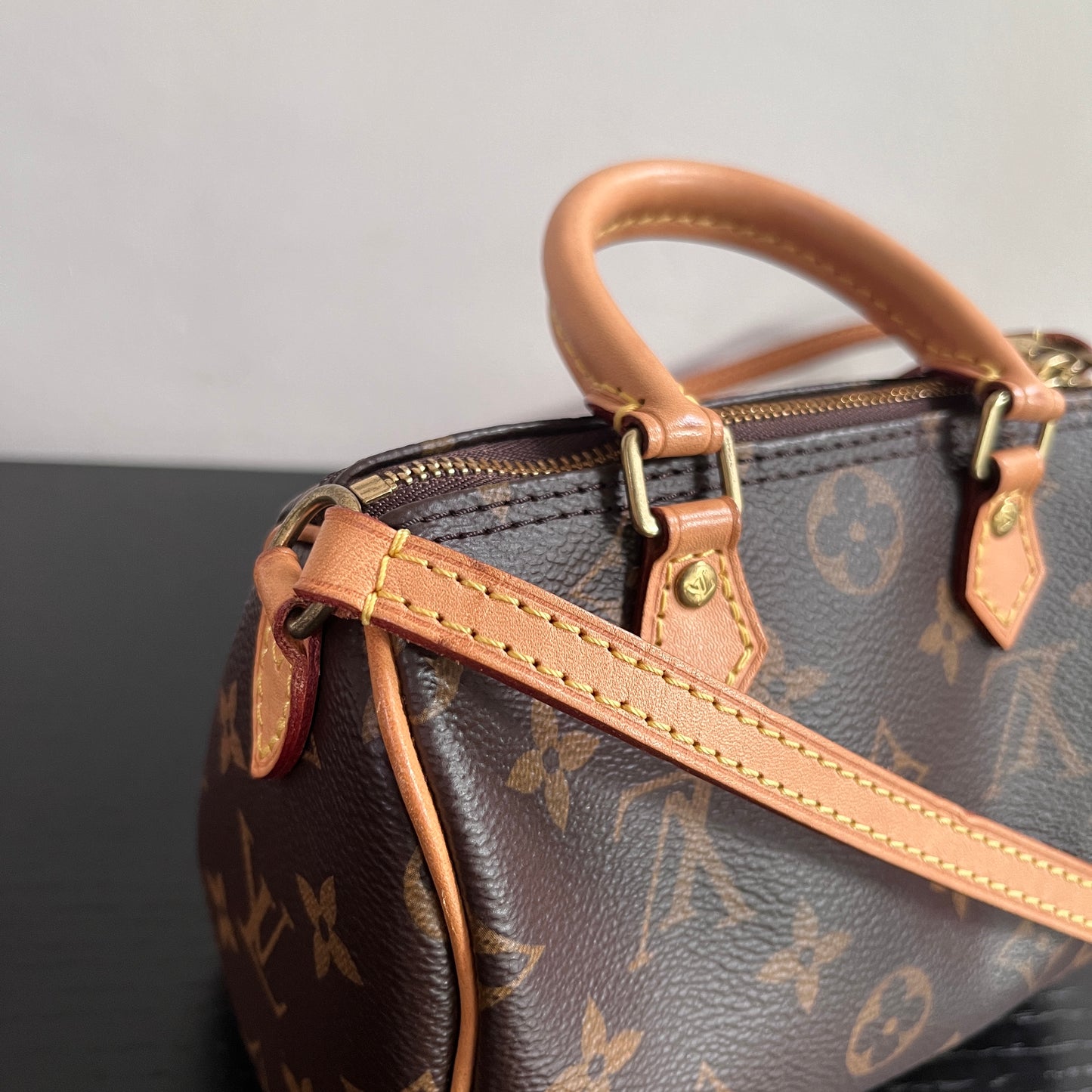 Louis Vuitton 2020 Nano Speedy Monogram Crossbody Bag