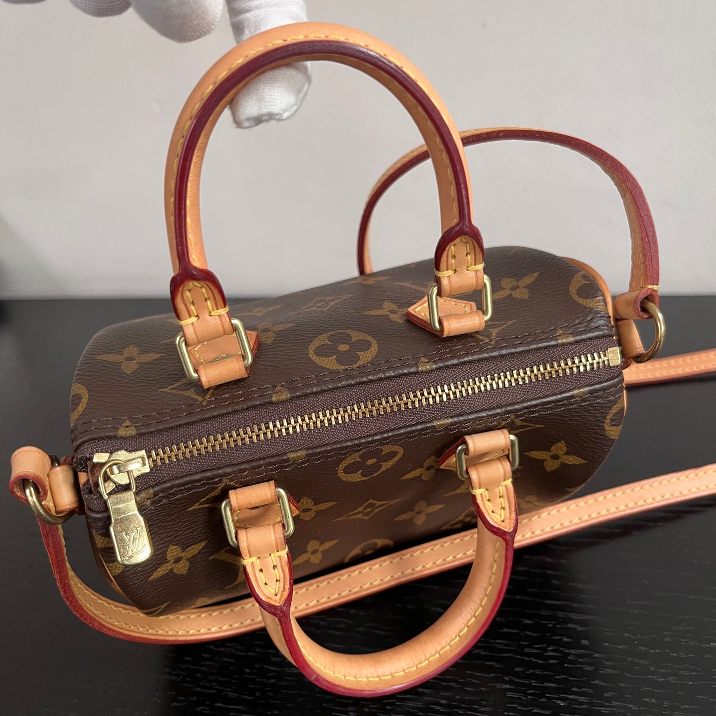 Louis Vuitton 2020 Nano Speedy Monogram Crossbody Bag