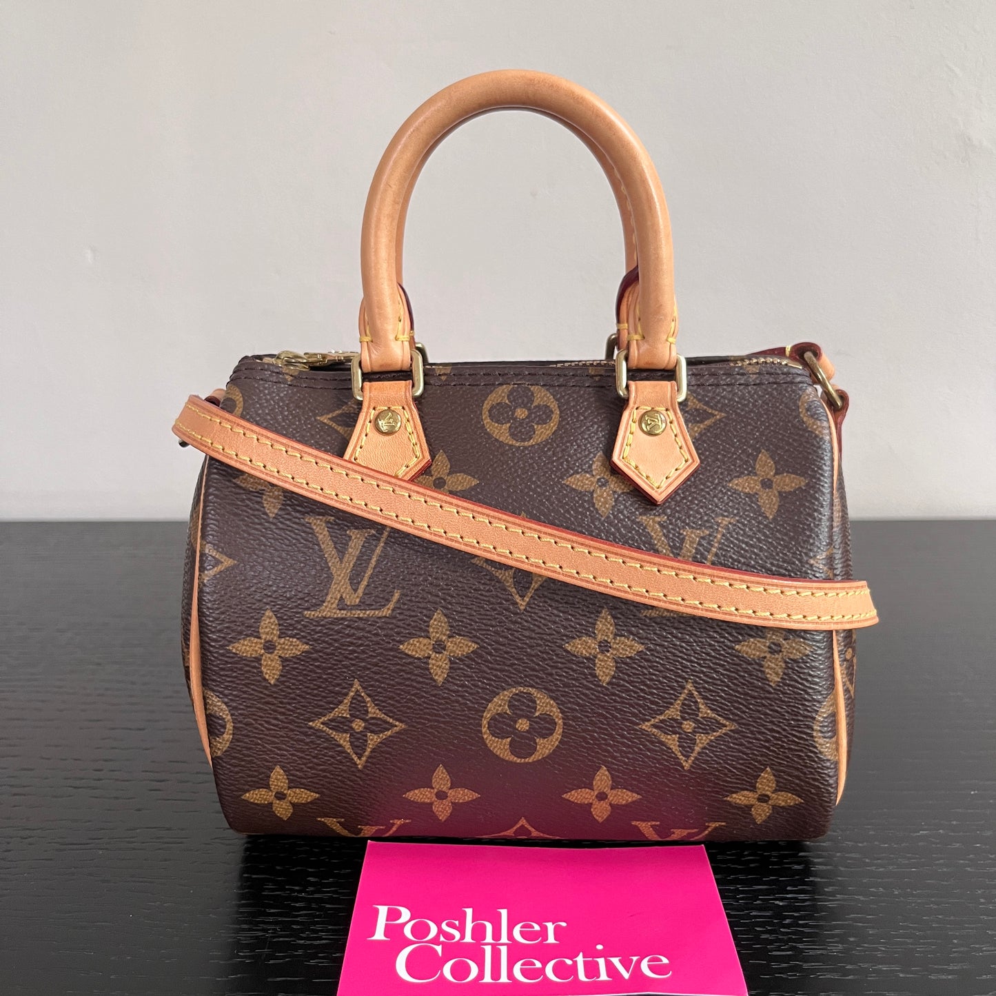 Louis Vuitton 2020 Nano Speedy Monogram Crossbody Bag
