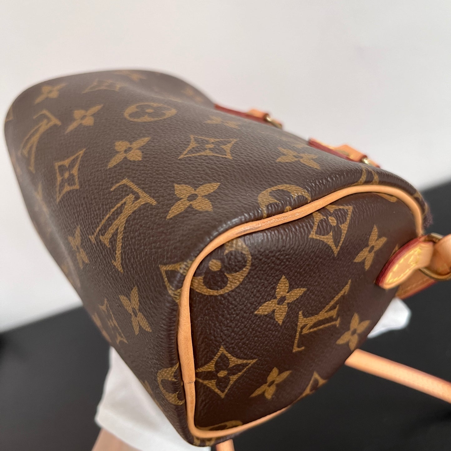 Louis Vuitton 2020 Nano Speedy Monogram Crossbody Bag
