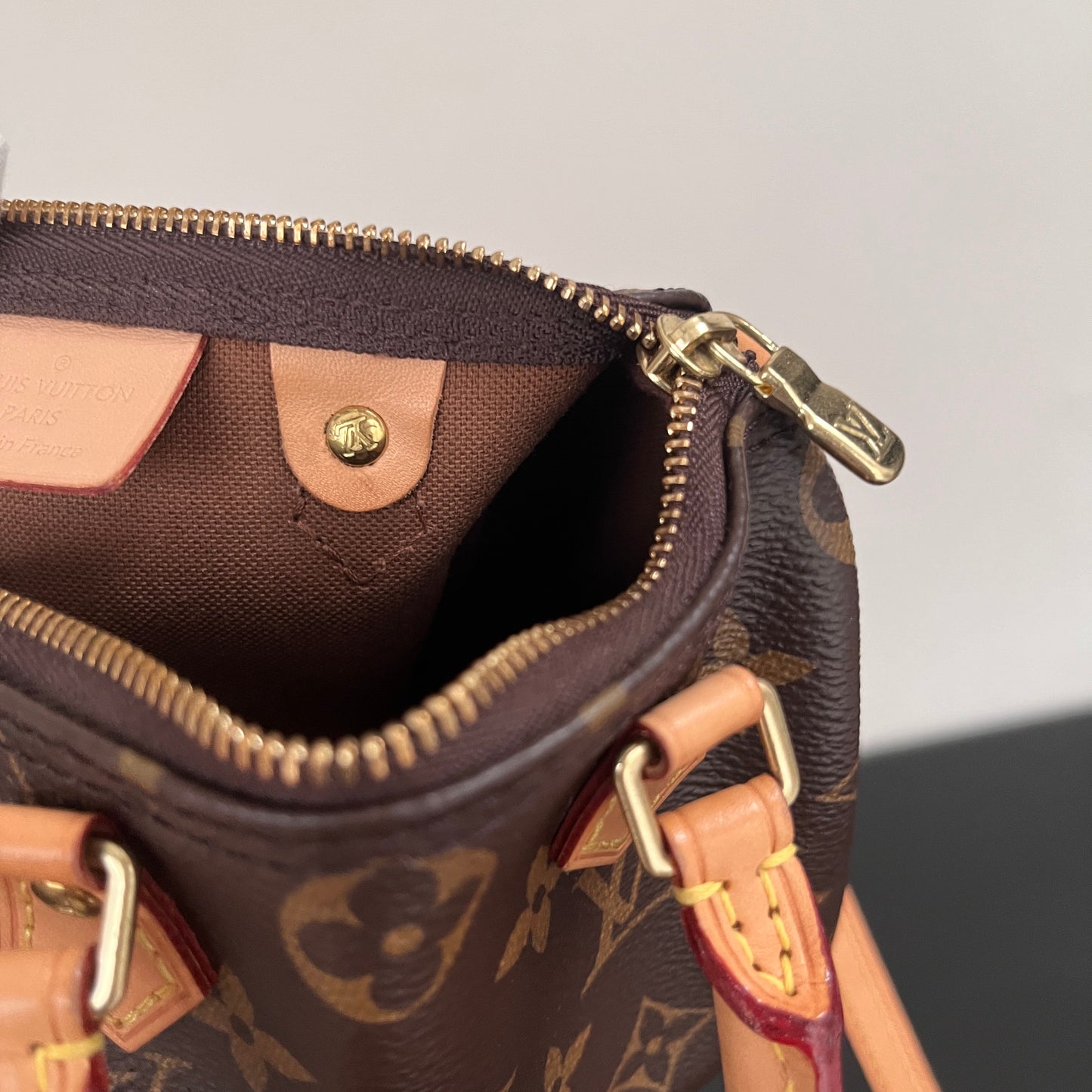 Louis Vuitton 2020 Nano Speedy Monogram Crossbody Bag