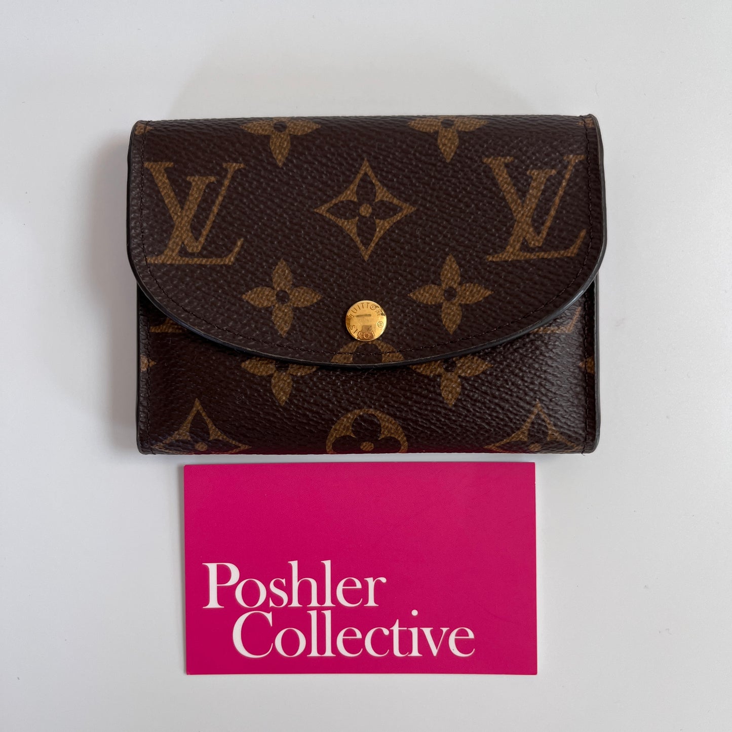 Louis Vuitton Rosalie Monogram Coin Purse with initial
