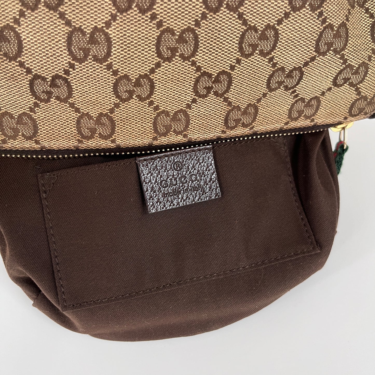 Gucci Vintage GG Canvas Wristlet Pouch