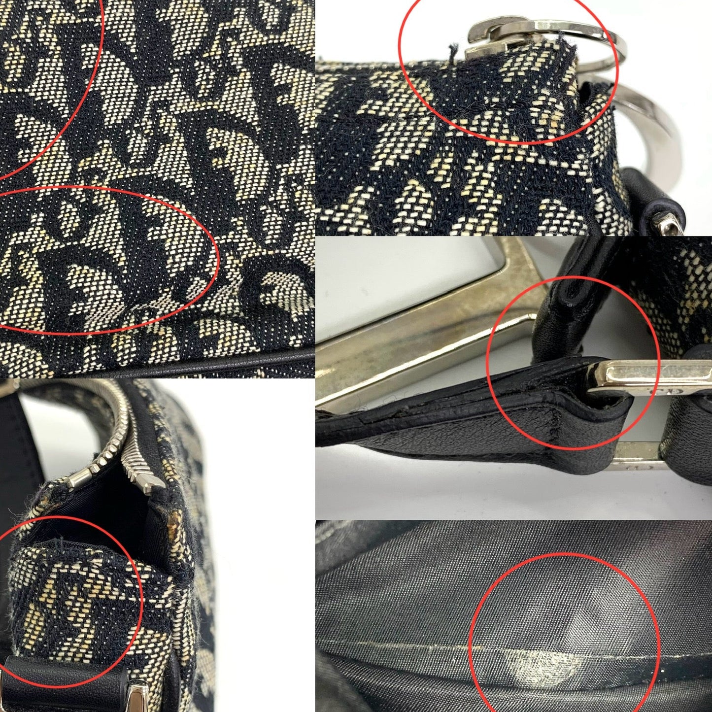 Christian Dior Vintage Oblique One Shoulder Pouch