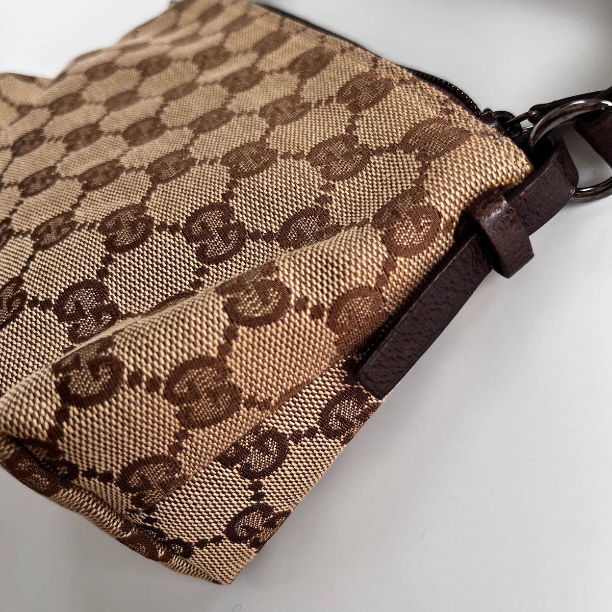 Gucci Vintage GG Canvas Small Pochette