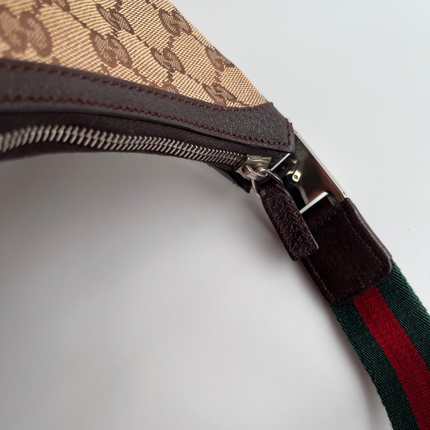 Gucci Vintage GG Canvas Pochette