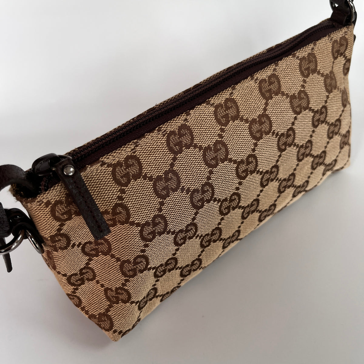 Gucci Vintage GG Canvas Small Pochette