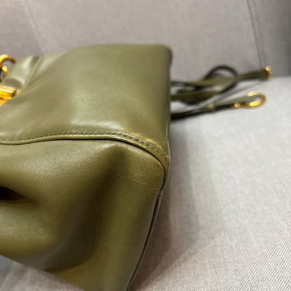 Fendi Peekaboo Mini Olive Green Crossbody Bag
