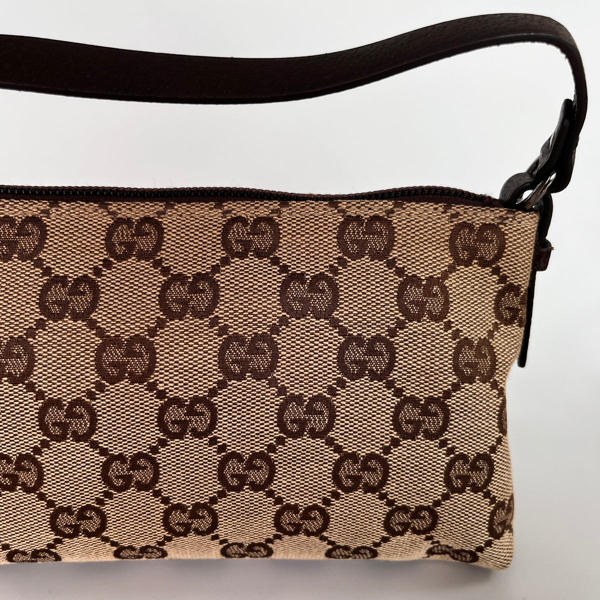 Gucci Vintage GG Canvas Small Pochette