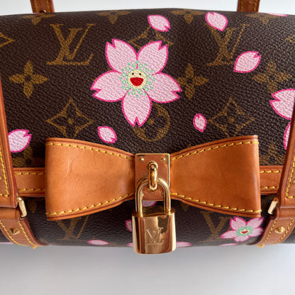 Louis Vuitton x Takashi Murakami Papillon Cherry Blossoms Top Handle Bag NO KEY