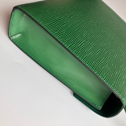 Louis Vuitton Vintage Malesherbes Green Epi Top Handle Bag