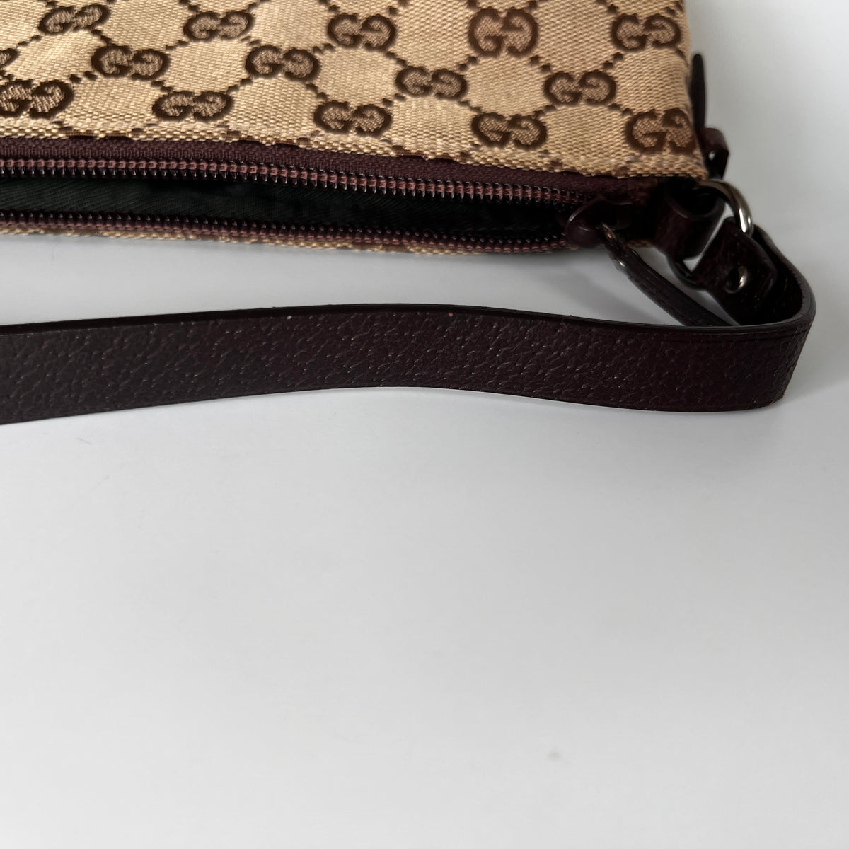 Gucci Vintage GG Canvas Small Pochette