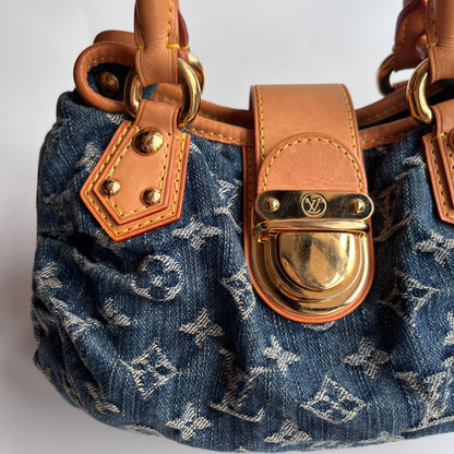 Louis Vuitton Pleaty Denim Top Handle Bag