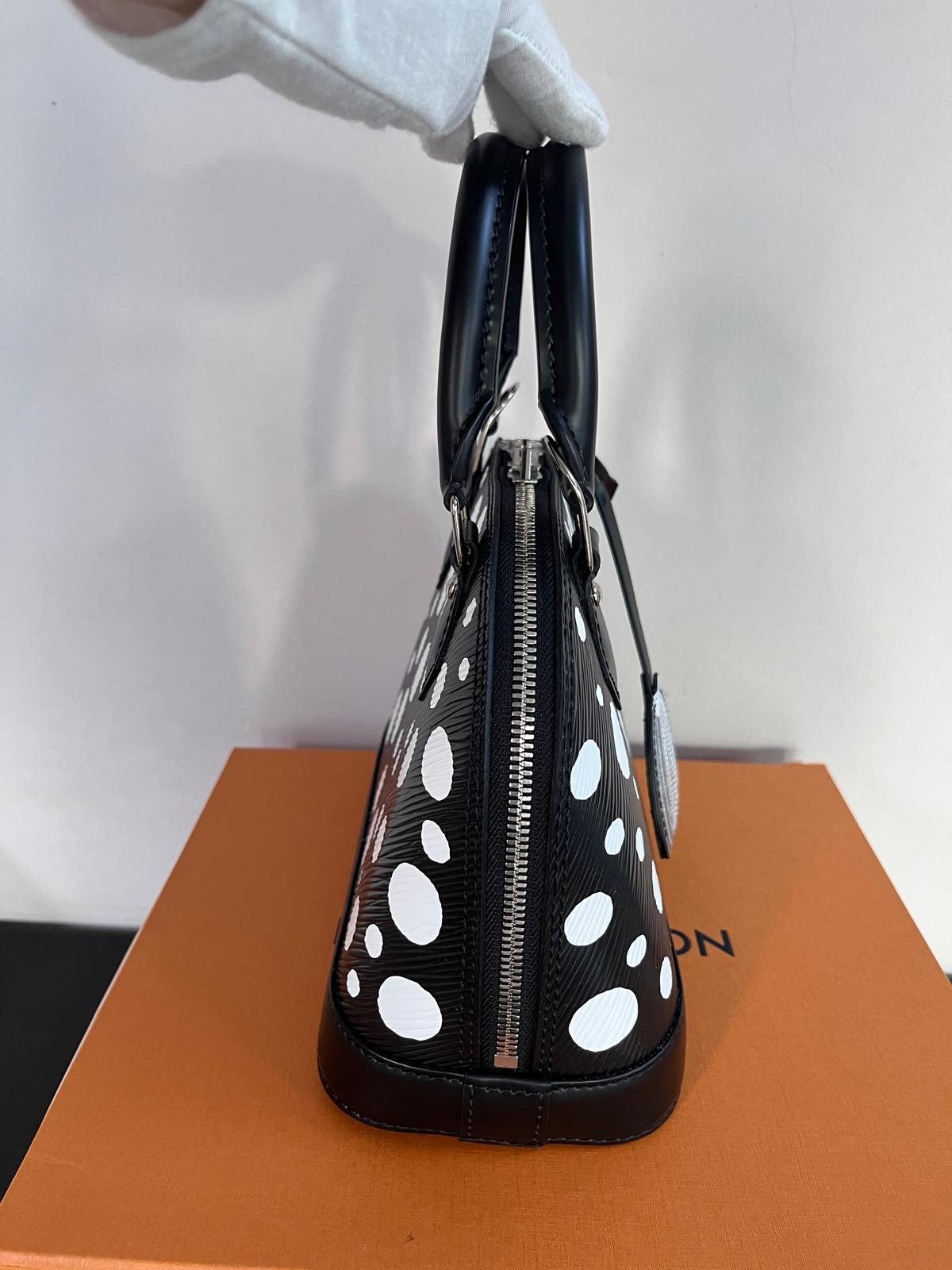 Louis Vuitton x Yayoi Kusama Alma BB Black Epi Crossbody Bag