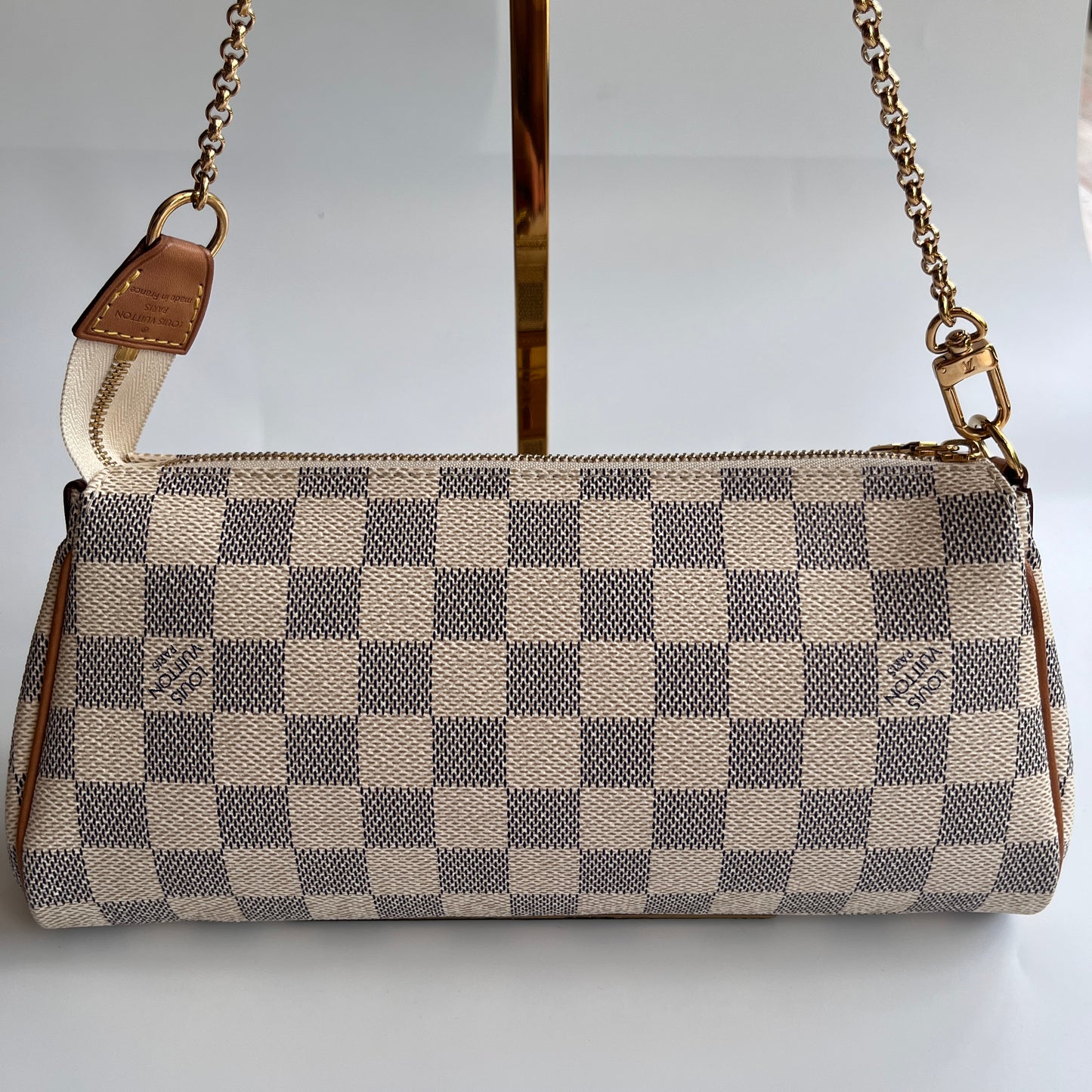Louis Vuitton Eva PM Damier Azur Clutch/ Crossbody Bag